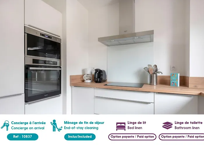 Moderne Pour 4 Situe A 아파트 *